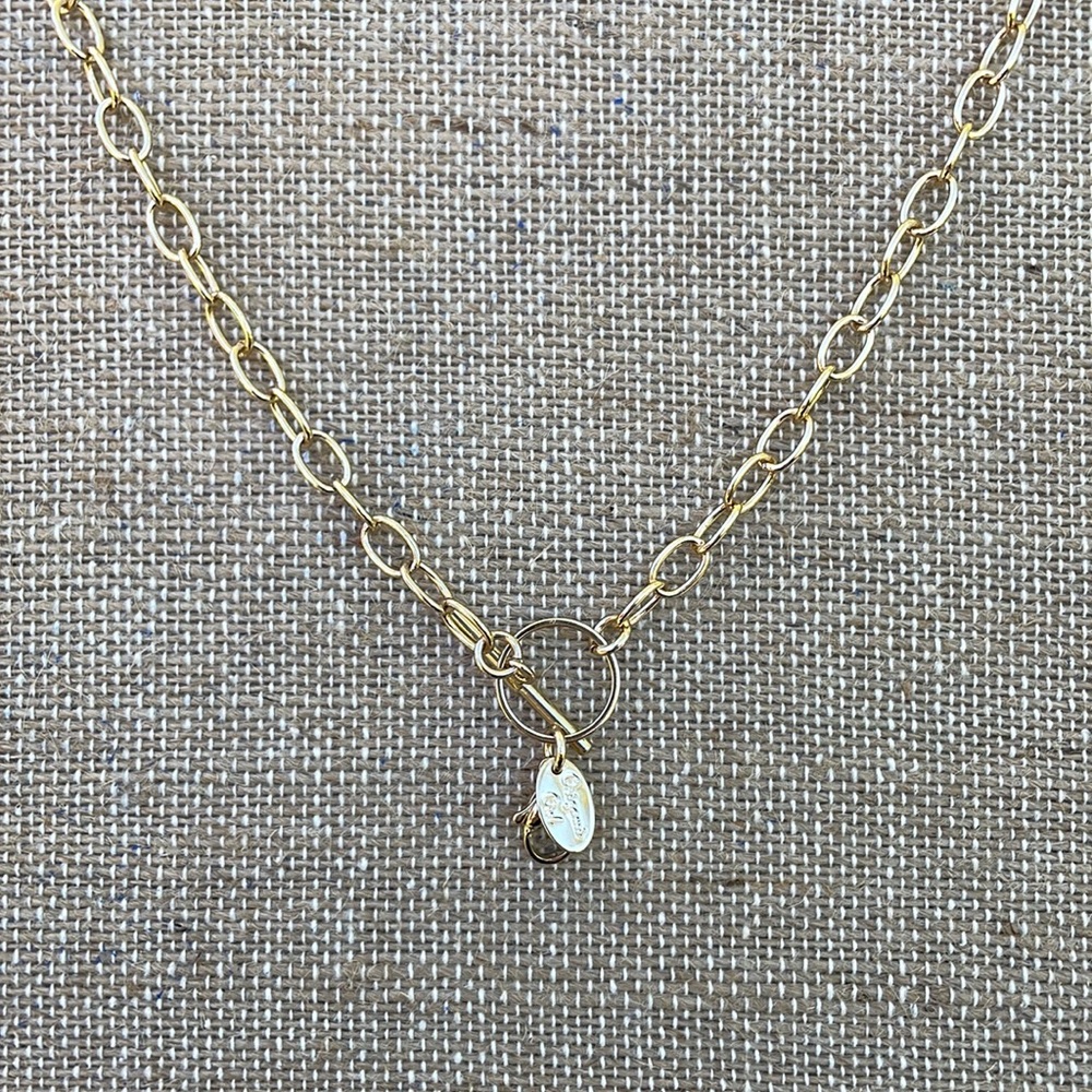 Origami Owl retired chain toggle 16” gold